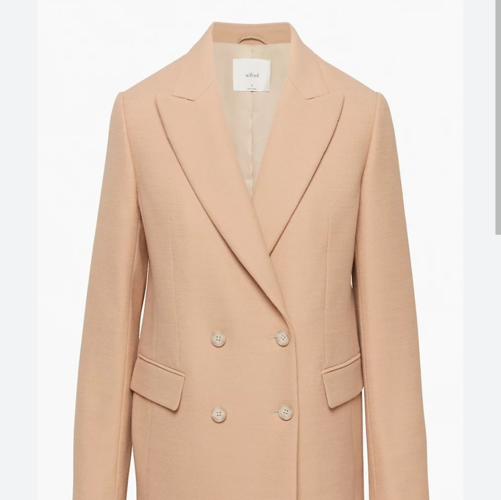 Aritzia Wilfred margaux Blazer size 0 tannin